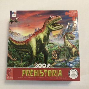 Ceaco - Prehistoria - Jurassic Forest - Oversized 300 Piece Jigsaw Puzzle